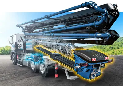 Concrete pump for any kind of pumping